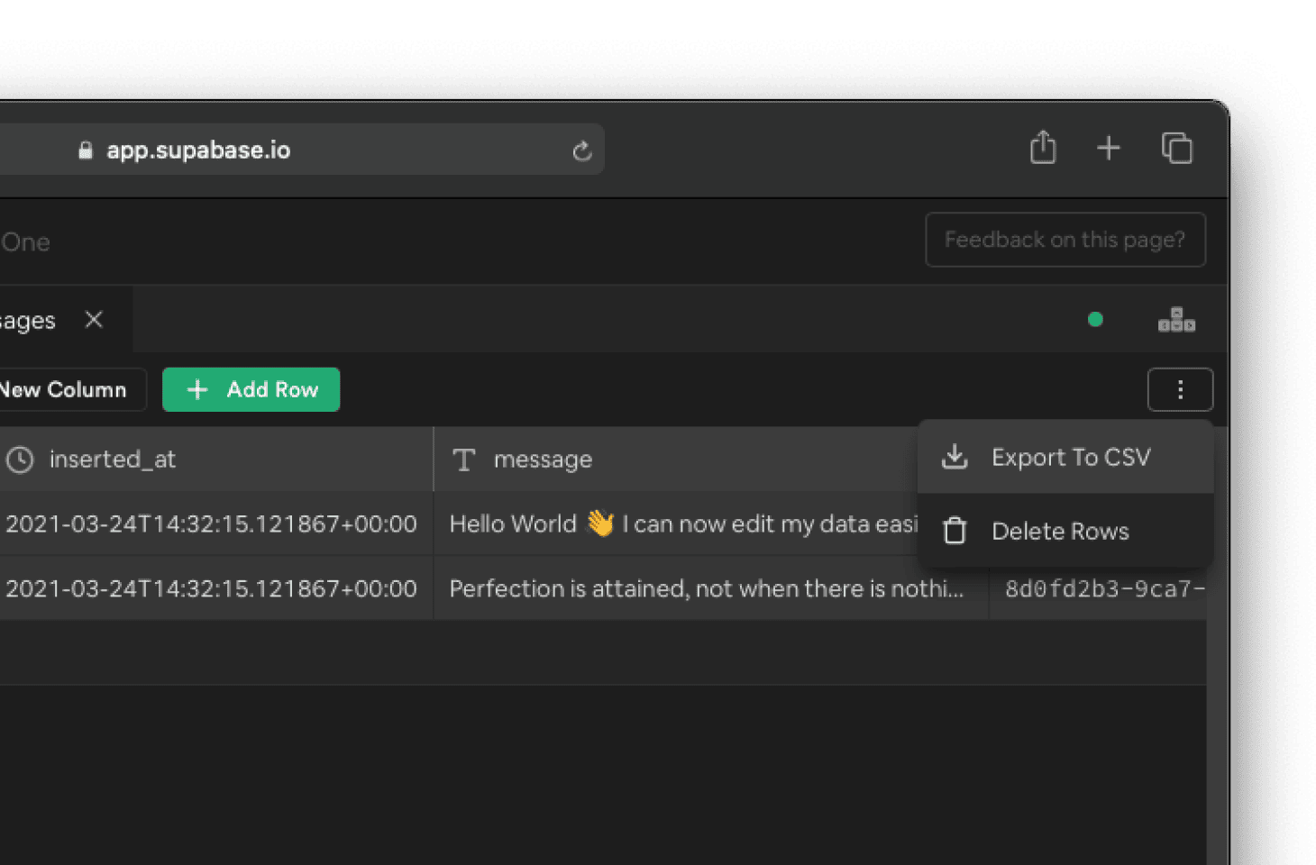 Select and Export